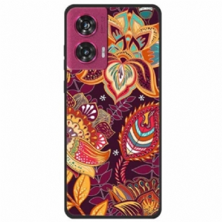 Cover Motorola Edge 50 Fusion Gyldne Blomster Af Cercis