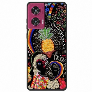 Cover Motorola Edge 50 Fusion Telefon Etui Ananasblomst