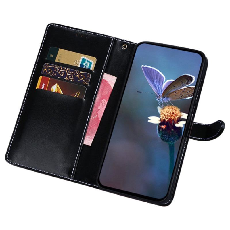 Flip Cover Motorola Edge 50 Fusion Idewei Krokodillestil