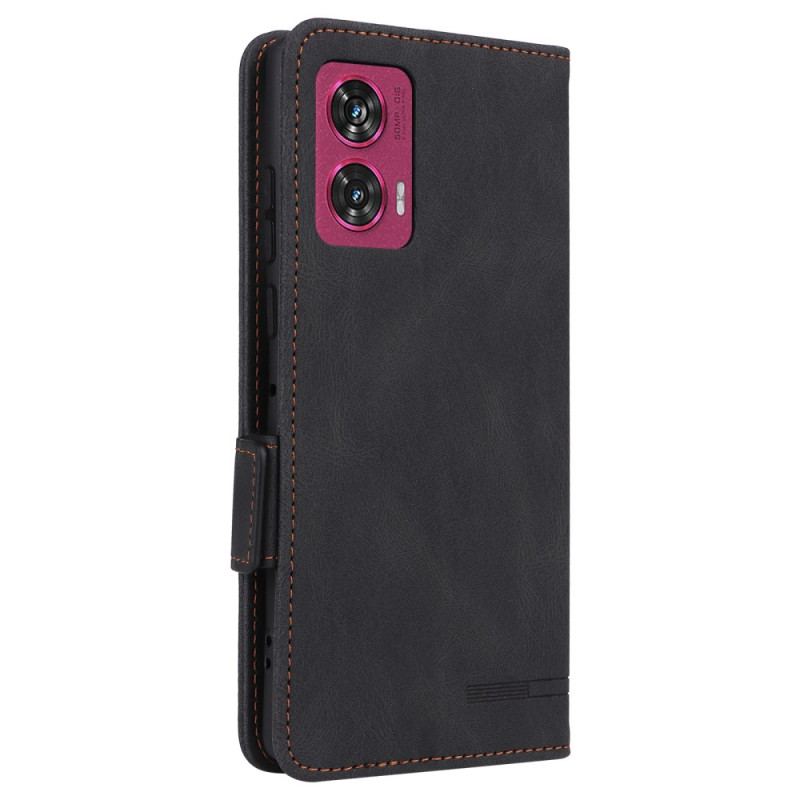 Flip Cover Motorola Edge 50 Fusion Retro Design