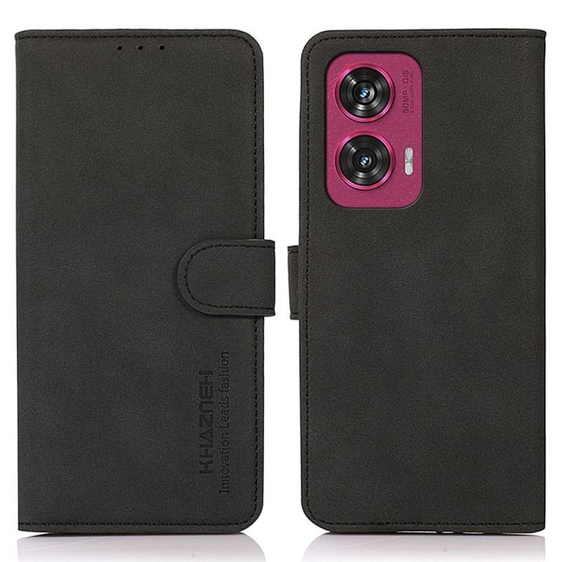 Flip Cover Motorola Edge 50 Fusion Retro Tekstur Khazneh