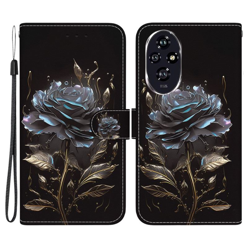 Flip Cover Honor 200 Sort Rose I Lainère