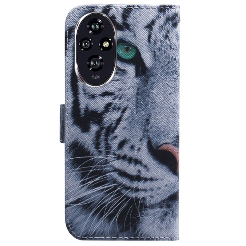 Flip Cover Til Honor 200 Hvid Tiger