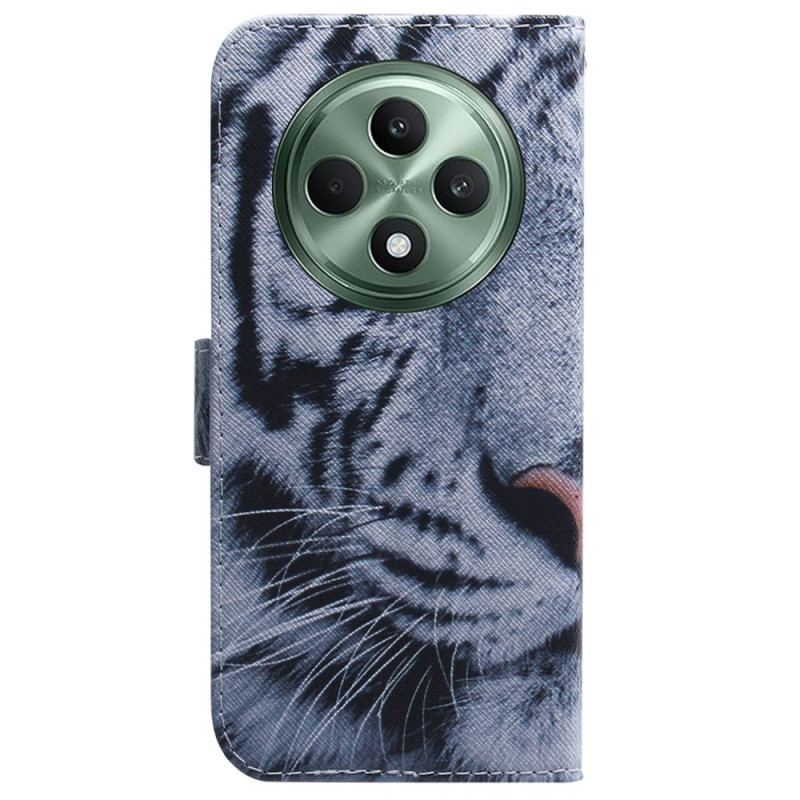 Flip Cover Oppo Reno 12f 5g Hvid Tiger