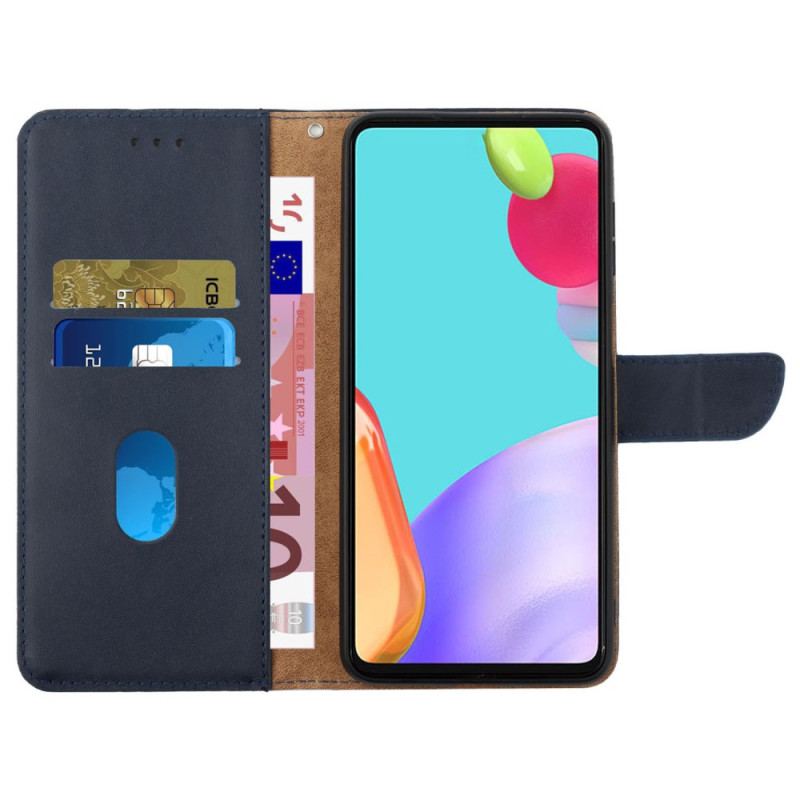 Flip Cover Oppo Reno 12f 5g Klassisk Nappa Læder