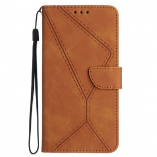 Flip Cover Oppo Reno 12f 5g Liner Og Snoretræk