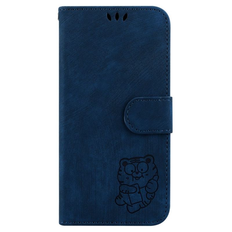 Flip Cover Oppo Reno 12f 5g Tigermønster