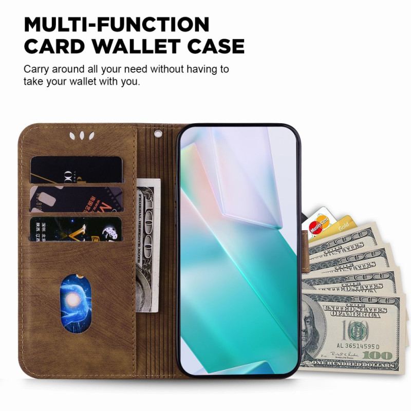 Flip Cover Oppo Reno 12f 5g Tigermønster