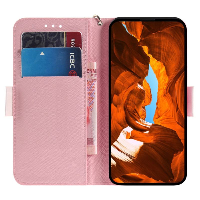 Flip Cover Til Oppo Reno 12f 5g Panda Love Med Rem