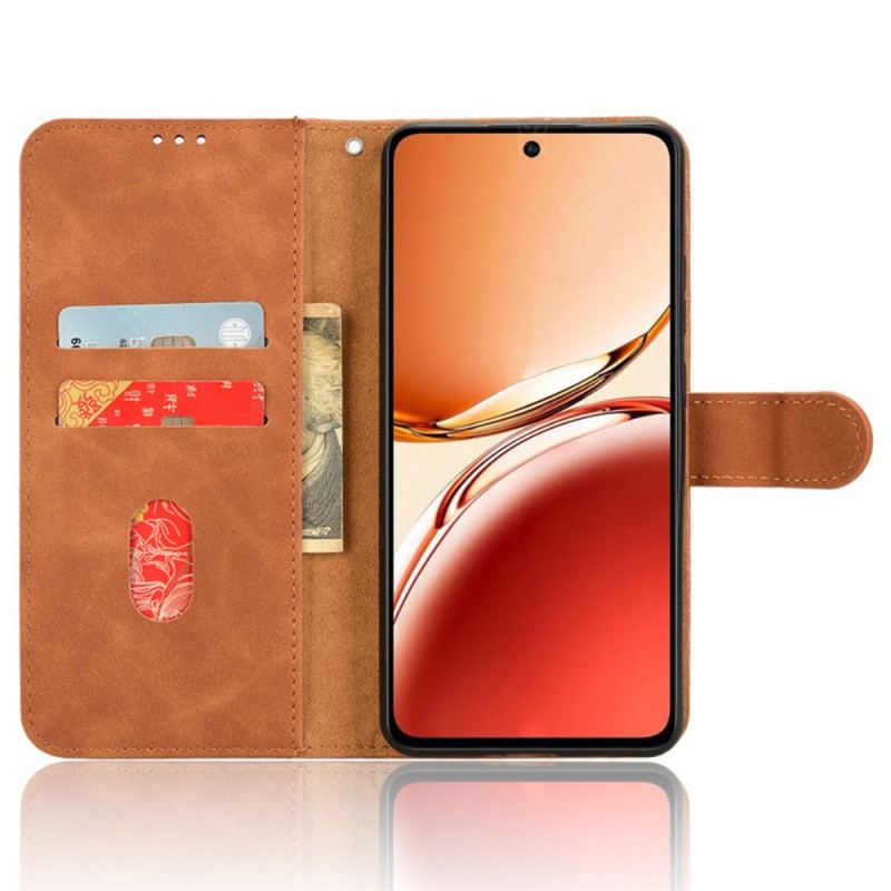 Læder Cover Oppo Reno 12f 5g Telefon Etui Ruskindstil