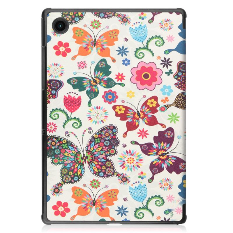 Cover Samsung Galaxy Tab A8 (2021) Forbedrede Sommerfugle Og Blomster