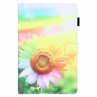 Flip Cover Samsung Galaxy Tab A8 (2021) Blomster I Solen