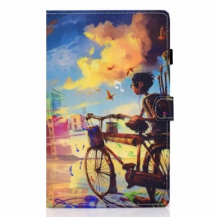 Flip Cover Samsung Galaxy Tab A8 (2021) Cykel Kunst