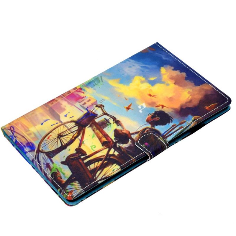 Flip Cover Samsung Galaxy Tab A8 (2021) Cykel Kunst