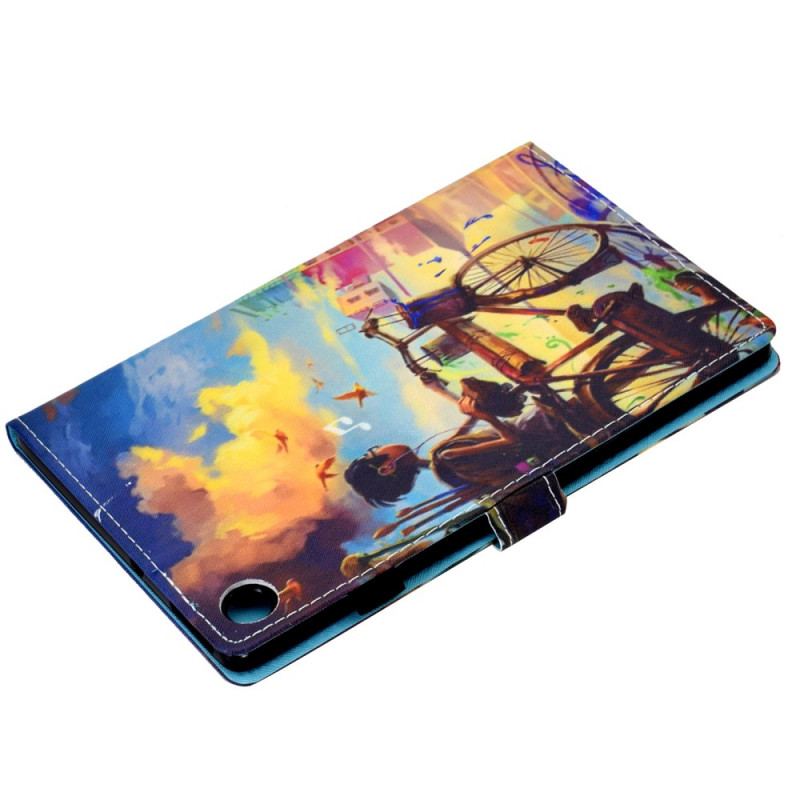 Flip Cover Samsung Galaxy Tab A8 (2021) Cykel Kunst