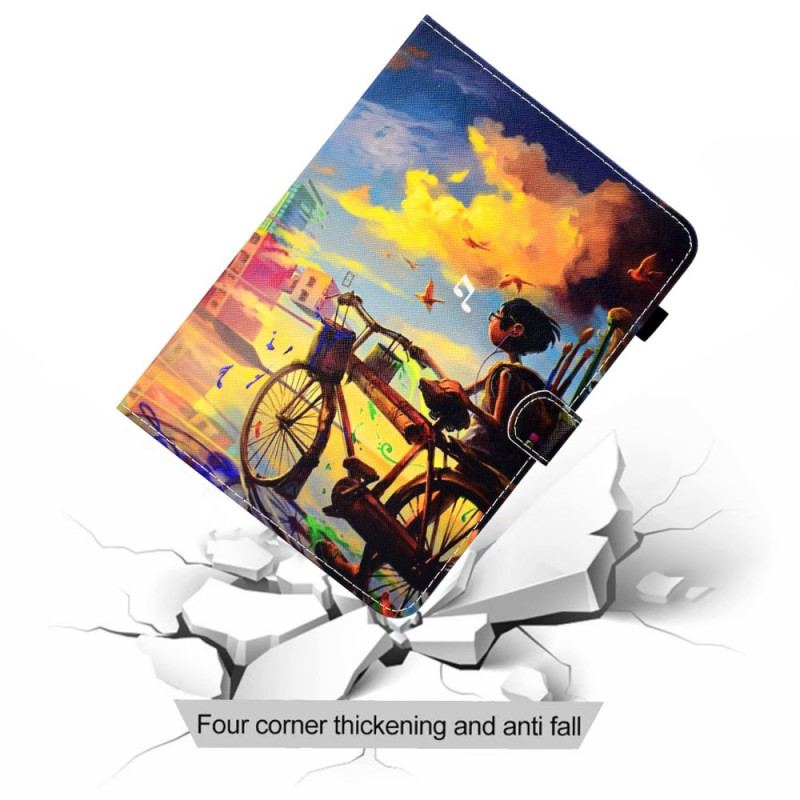 Flip Cover Samsung Galaxy Tab A8 (2021) Cykel Kunst