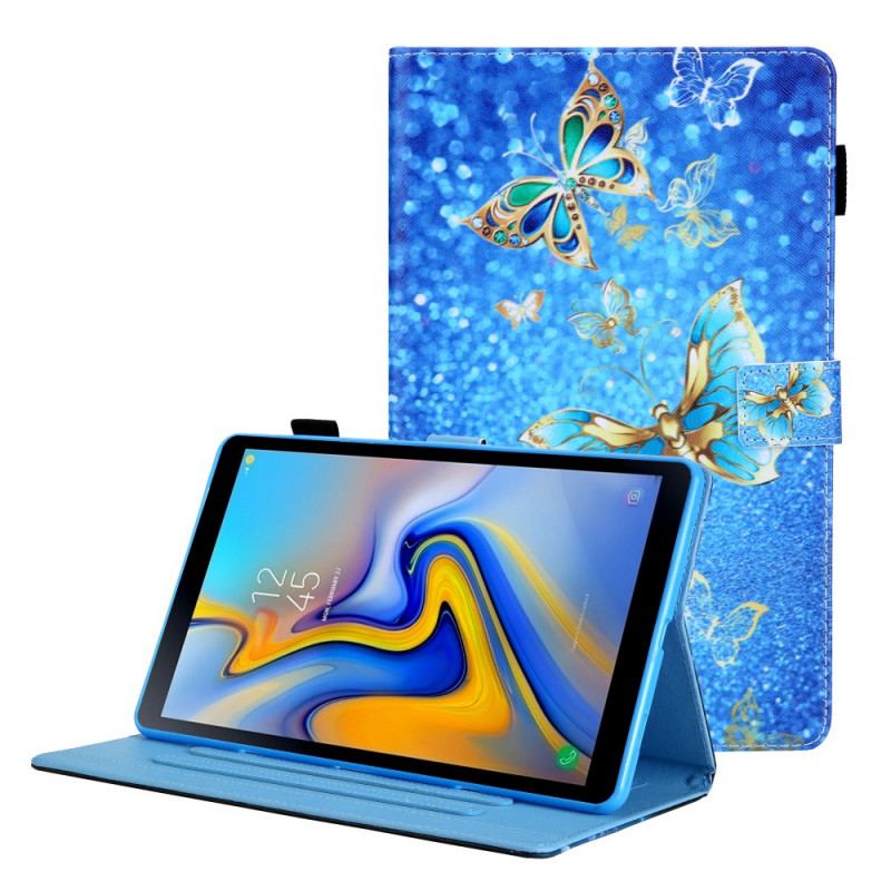 Flip Cover Samsung Galaxy Tab A8 (2021) Farverige Sommerfugle