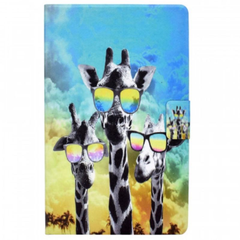 Flip Cover Samsung Galaxy Tab A8 (2021) Funky Giraffer