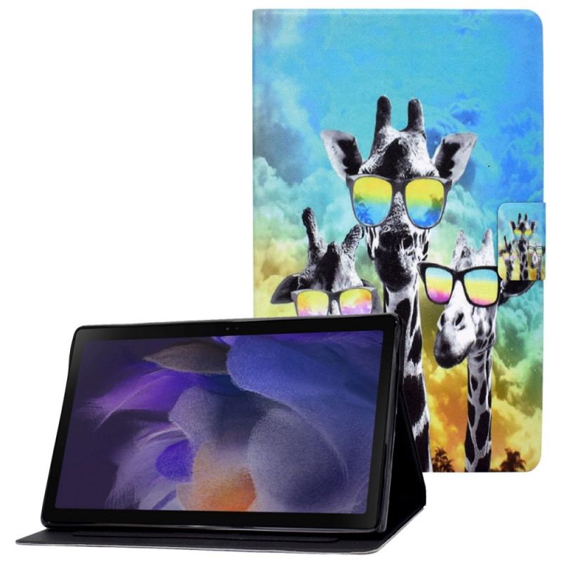 Flip Cover Samsung Galaxy Tab A8 (2021) Funky Giraffer