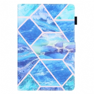 Flip Cover Samsung Galaxy Tab A8 (2021) Marmor Geometri Design