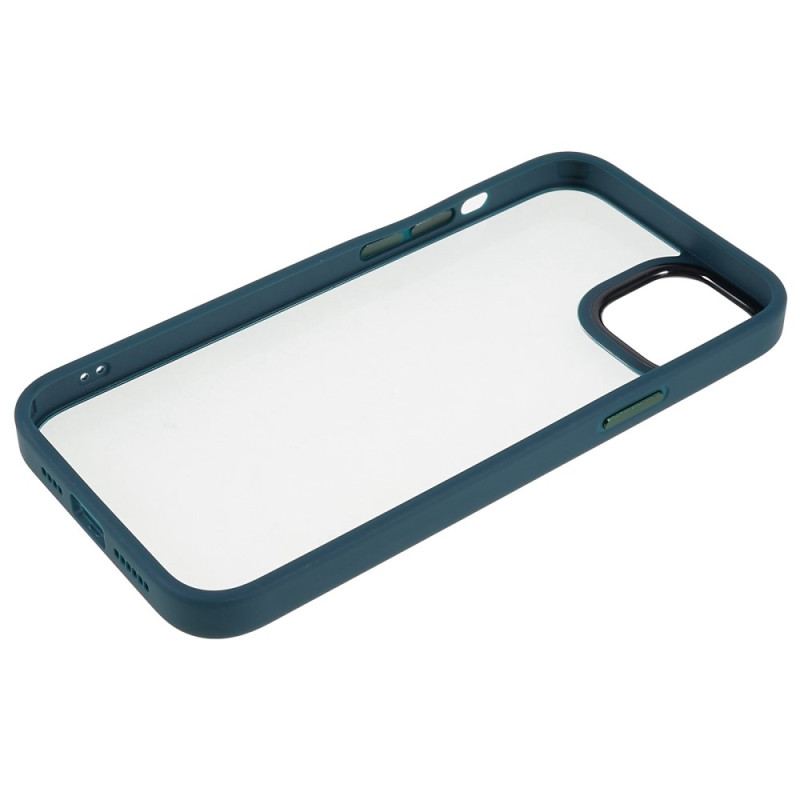 Cover iPhone 15 Plus Akrylbagside Og Silikonekanter