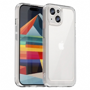 Cover iPhone 15 Plus Akrylbagside Og Silikonekanter