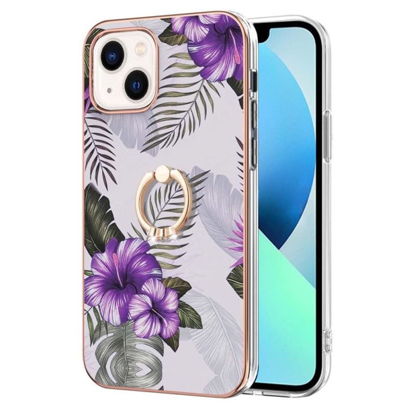 Cover iPhone 15 Plus Blomster Ring-holder