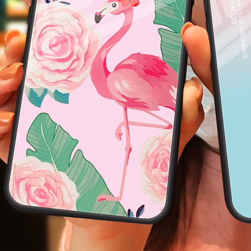 Cover iPhone 15 Plus Flamingo Hærdet Glas