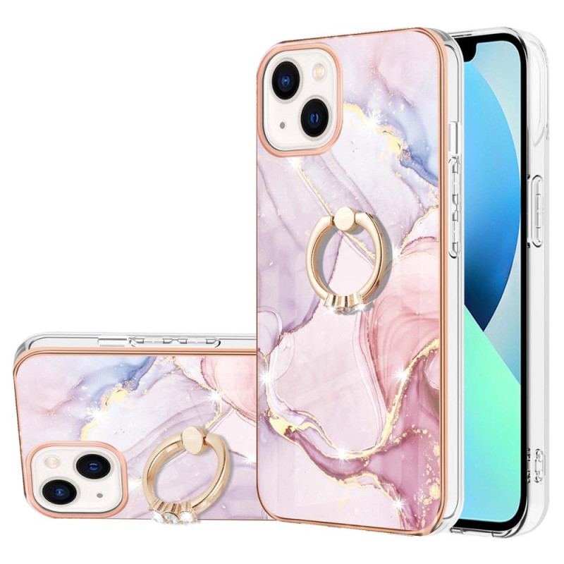 Cover iPhone 15 Plus Marmorstil Med Støttering