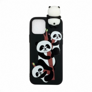 Cover iPhone 13 Pro Max 3d Pandaer På Bambus