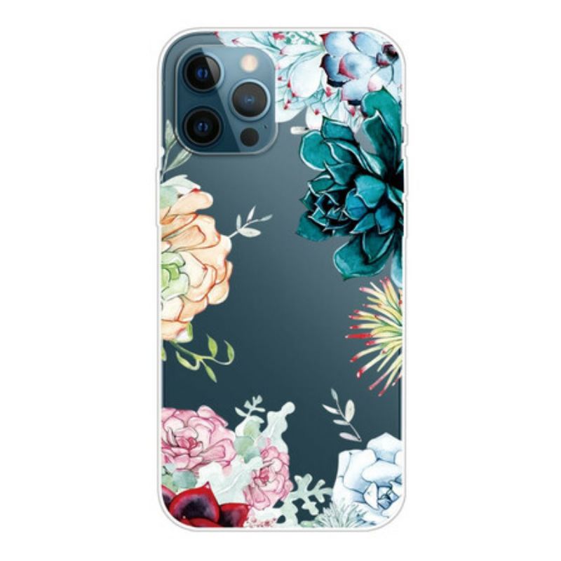 Cover iPhone 13 Pro Max Akvarel Blomster