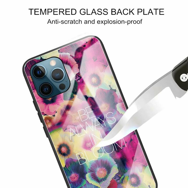 Cover iPhone 13 Pro Max Be Always In Bloom Hærdet Glas