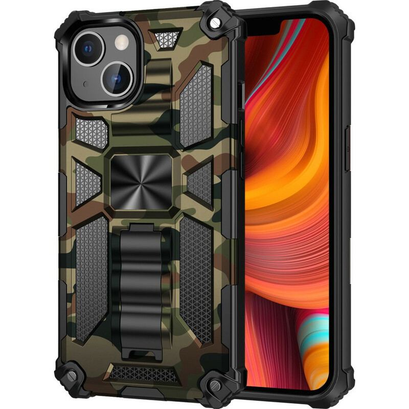 Cover iPhone 13 Pro Max Camouflage Aftagelig Støtte