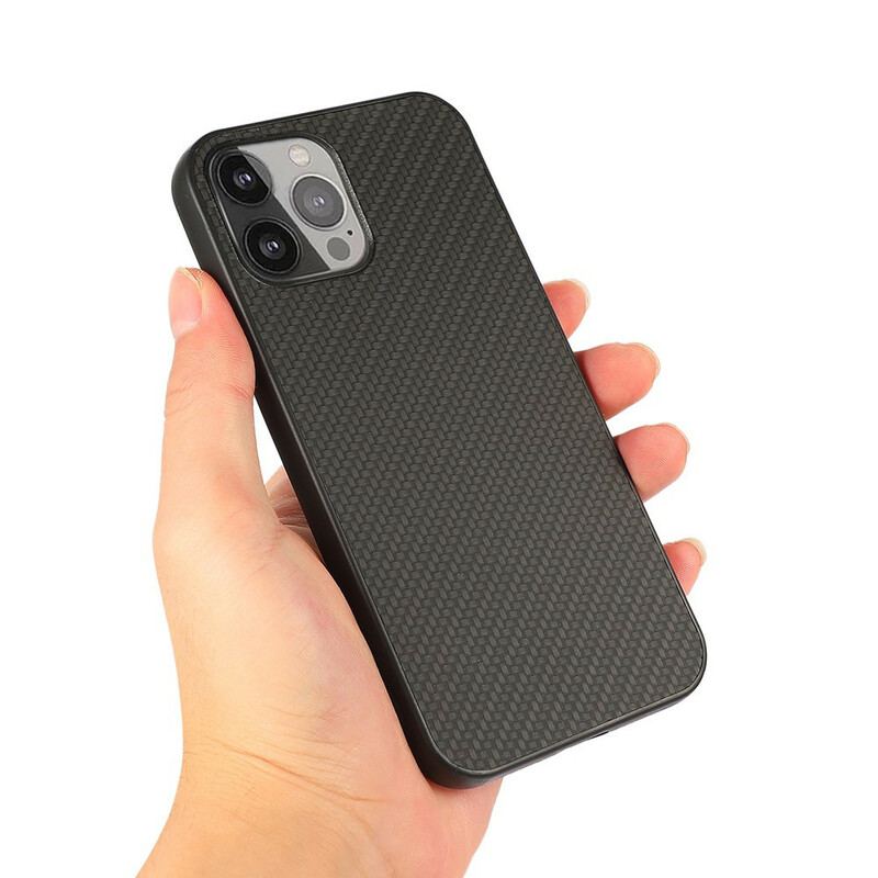 Cover iPhone 13 Pro Max Carbon Fiber Tekstur I Lædereffekt