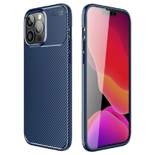 Cover iPhone 13 Pro Max Fleksibel Kulfibertekstur