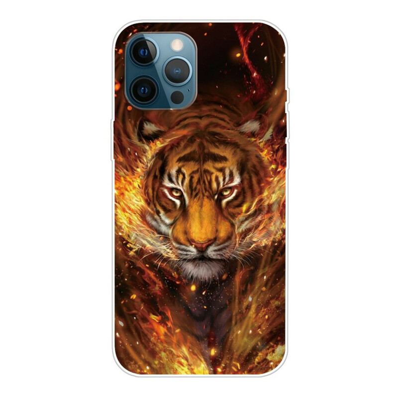 Cover iPhone 13 Pro Max Fleksibel Tiger