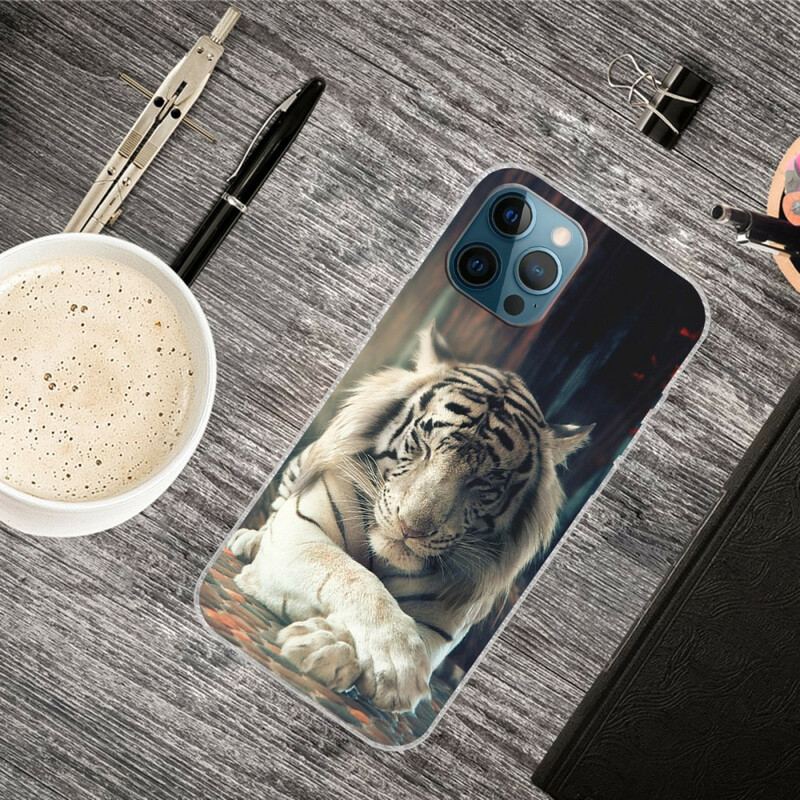 Cover iPhone 13 Pro Max Fleksibel Tiger