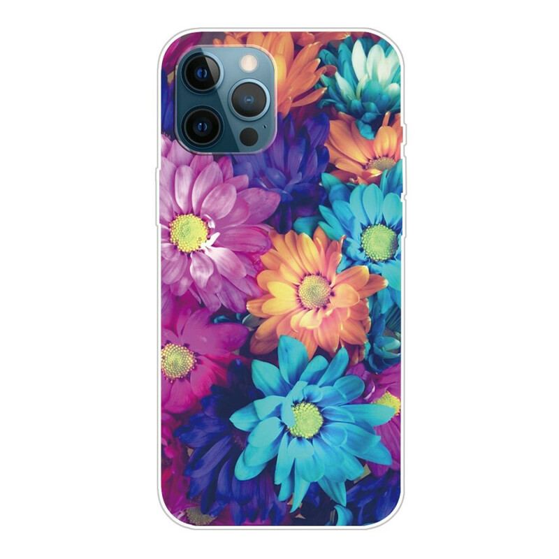 Cover iPhone 13 Pro Max Fleksible Blomster