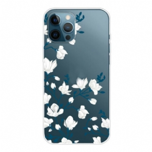 Cover iPhone 13 Pro Max Hvide Blomster