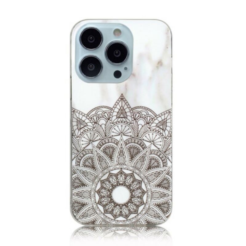 Cover iPhone 13 Pro Max Marmoreret Mandala