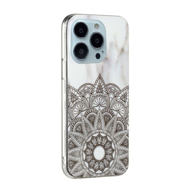 Cover iPhone 13 Pro Max Marmoreret Mandala