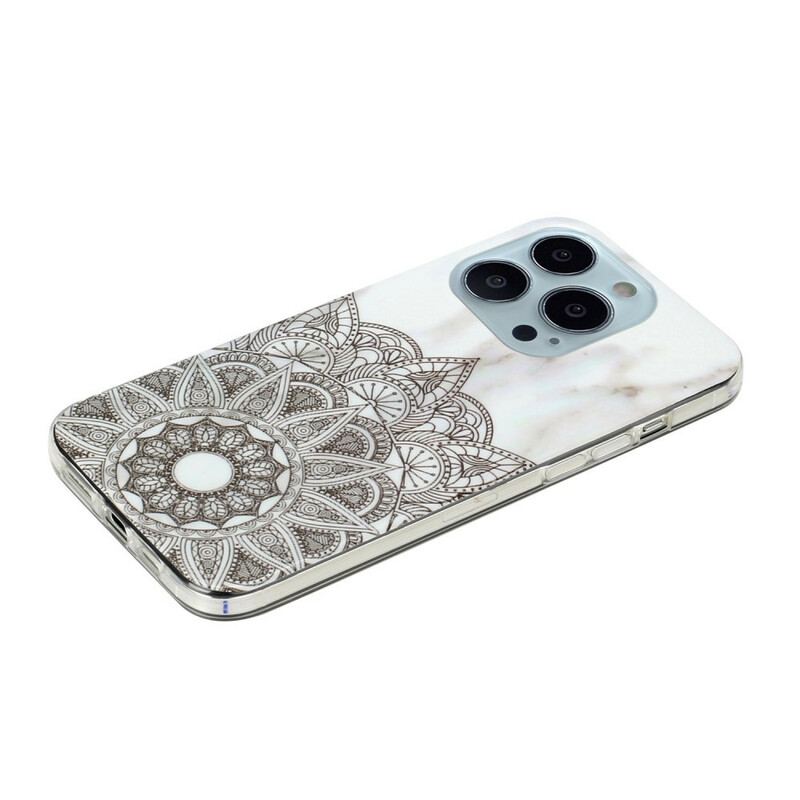 Cover iPhone 13 Pro Max Marmoreret Mandala