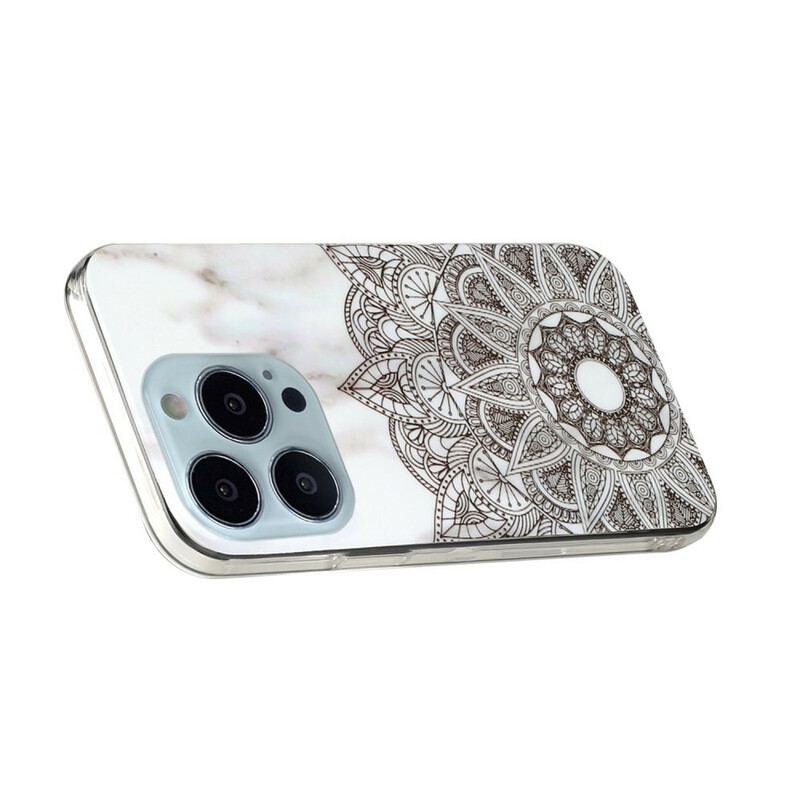 Cover iPhone 13 Pro Max Marmoreret Mandala