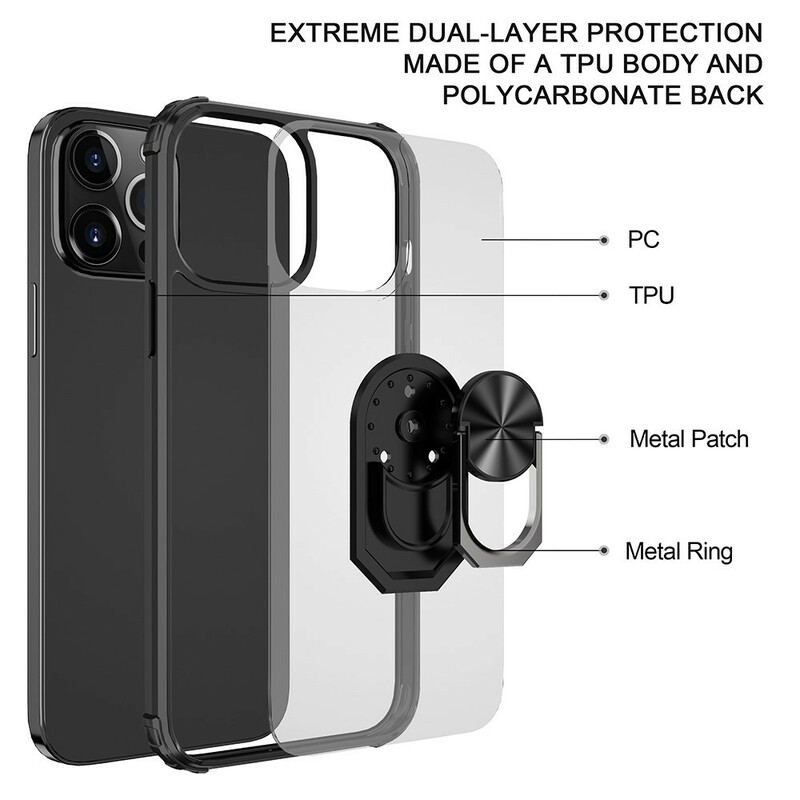 Cover iPhone 13 Pro Max Premium Ring Hybrid