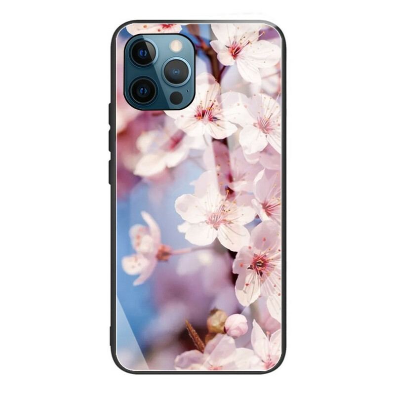 Cover iPhone 13 Pro Max Realistiske Hærdet Glas Blomster