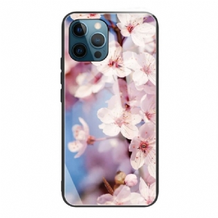 Cover iPhone 13 Pro Max Realistiske Hærdet Glas Blomster