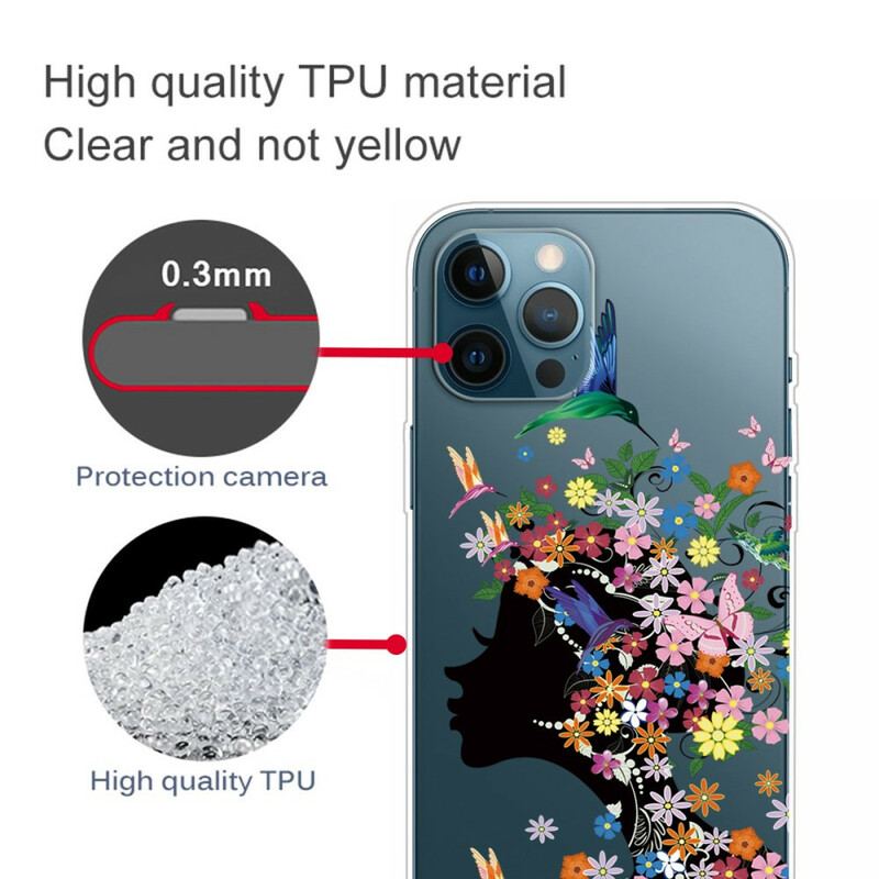 Cover iPhone 13 Pro Max Smukt Blomsterhoved