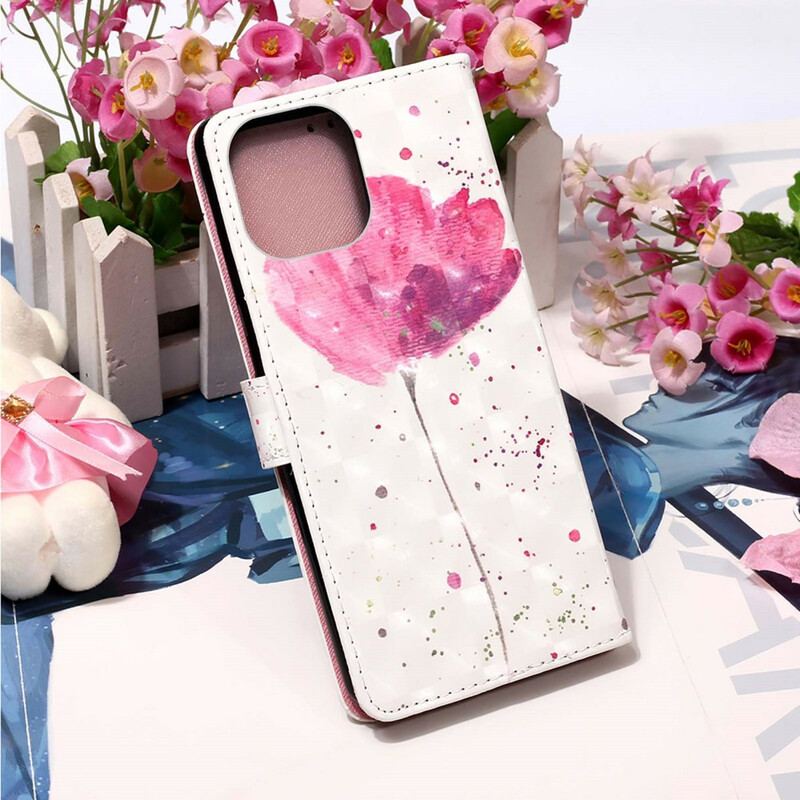 Flip Cover iPhone 13 Pro Max Akvarel Valmue