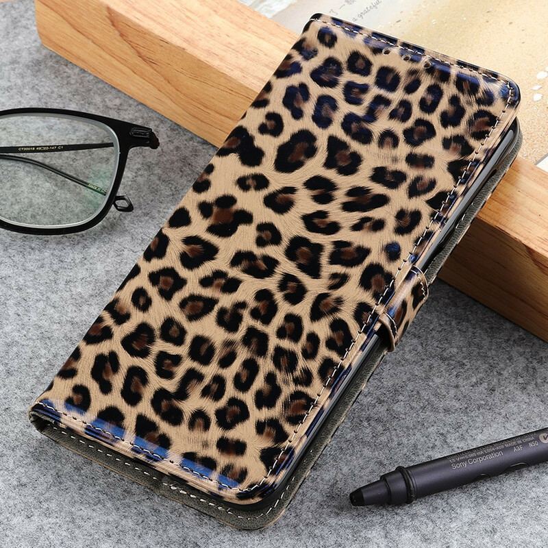 Flip Cover iPhone 13 Pro Max Almindelig Leopard