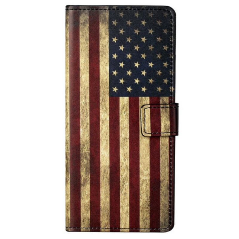 Flip Cover iPhone 13 Pro Max Amerikansk Flag